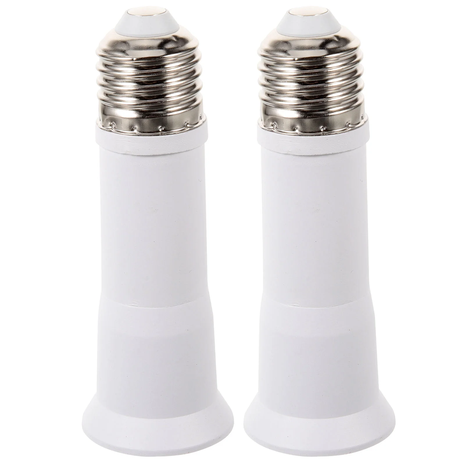 

2 Pcs E27 Retractable Lamp Head Light Bulb Holder Socket Extender Outdoor Plug Adapter Recessed Converter Metal Extension