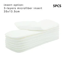 Eco-Friendly Washable & Reusable Baby Diaper Set - Absorbent and Adjustable Nappy Covers (4-Pack) - Only diaper (Microfiber insert-P5)