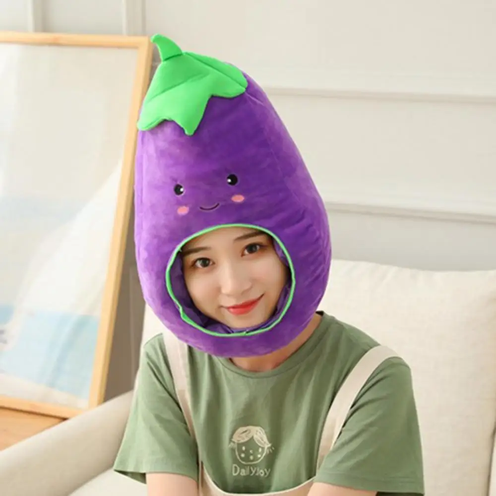 봉제 인형 선인장 가지 수박 해바라기 부드러운 머리 장식 모자, 잠자는 장난감