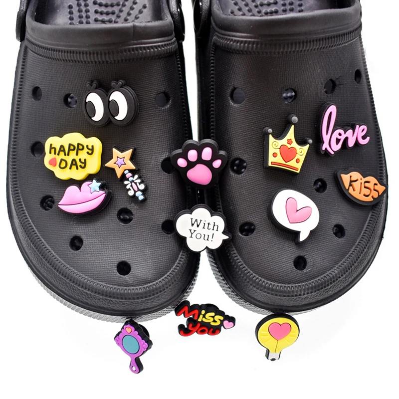 1 Stück Cartoon Kinder niedlichen Schuh Ornament Charme Schuh dekorationen abnehmbare PVC Schuh zubehör Schnalle Loch versand kostenfrei