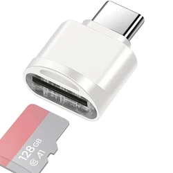 Universal USB - C TF Card Reader - High - Speed SD and MicroSD Adapter (WHITE)