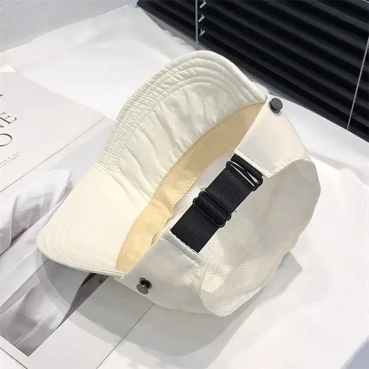 2026 Schnell trocknender Hut, Sommer, leere Kappe, Damen-Upgrade, kann Maske hängen, Outdoor-Visier, dünne, schnell trocknende Sonnenschutzhüte – Detail 10