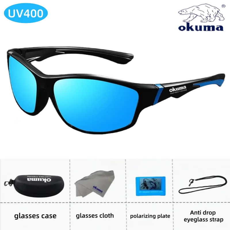 오쿰 패션 편광 안경 UV400, 눈부심 방지, 방풍 기능, 사이클링, 운전, 낚시, 하이킹 등에 적합