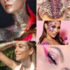 12 Colors Face Chunky Glitter Makeup Body Glitter Gel Holographic Sequins Makeup Glitter Gel for Bar Festival Party 6