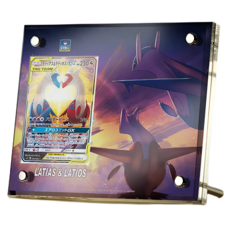 

PTCG Pokemon Animation Characters Latias Latios Exclusive Acrylic Card Brick Shield Classics Anime Collection Cards Toy Gift
