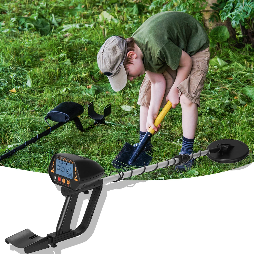 Jewelry Treasure Hunter Handheld Underground Metal Detector LCD Display Treasure Hunter Detecting Waterproof for Treasure Search