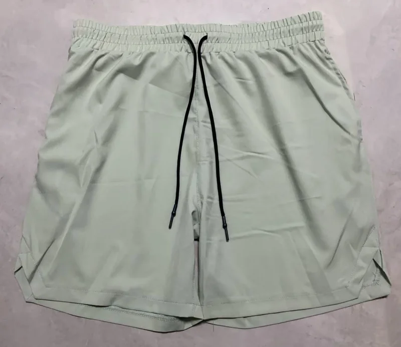 Men's Quick-Dry Athletic Jogger Shorts with Zipper Pockets
