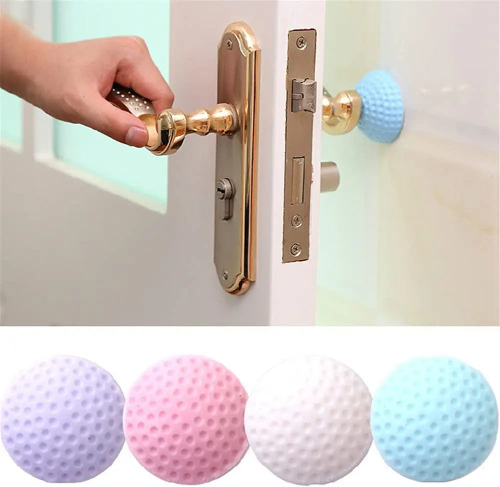 

Soft Rubber Pad To Protect The Wall Self Adhesive Door Stopper Golf Shape Door Fender Stickers