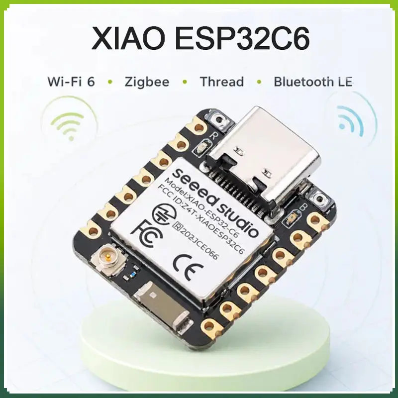 1/5/10PCS XIAO ESP32-C6 Seeed Studio 2.4GHz WiFi6 Bluetooth 5 Mini ESP32C6 Development Board Bulit in 4MB Support Zigbee/Matter image 1