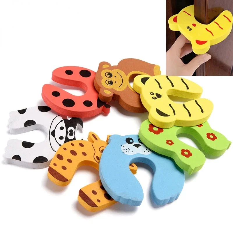 

3Pcs/Set Baby Protection Cute Animal Security Door Stopper Furniture Baby Card Lock Newborn Care Child Finger Protector Safety
