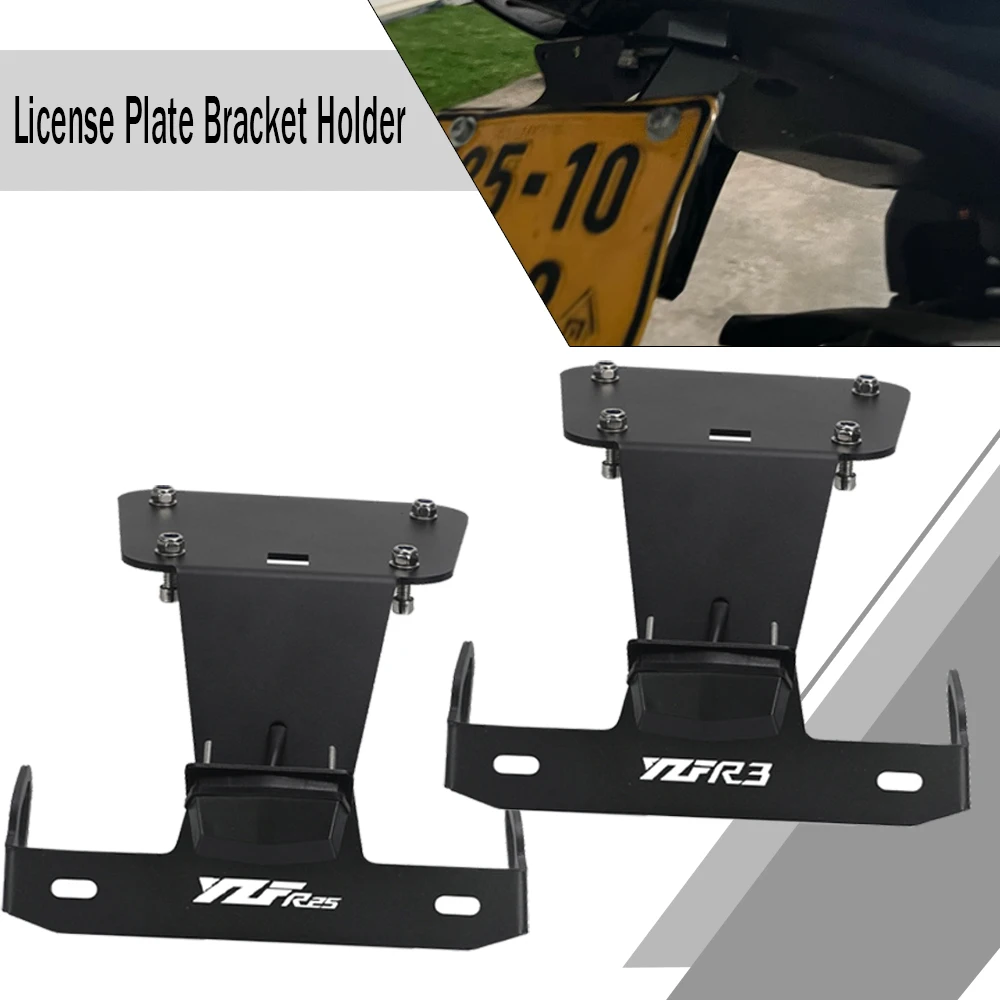 

2022 2023 Motorcycles Rear Fender Registration Bracket License Plate Holder For YAMAHA YZF-R25 YZF-R3 YZF R3 R25 2014-2020 2021