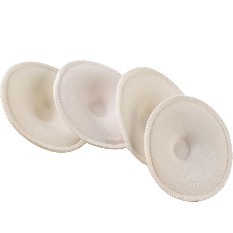 4Pcs Mother Mum Feeding Washable Reusable Breast Nursing Pads Soft Absorbent Pro 