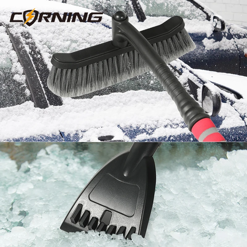 Car Snow Brush Windshield Scraper Cleaning Brushes Ice Removal Defrost Winter Shovel Remover Wash Tools Cleaner Window Squeegee