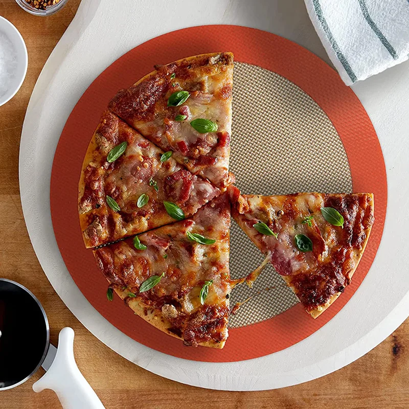 Reusable Round Silicone Baking Mats, Non-Stick, Easy Clean, Food Grade, Macarons, Cookies, Air Fryer Accessories