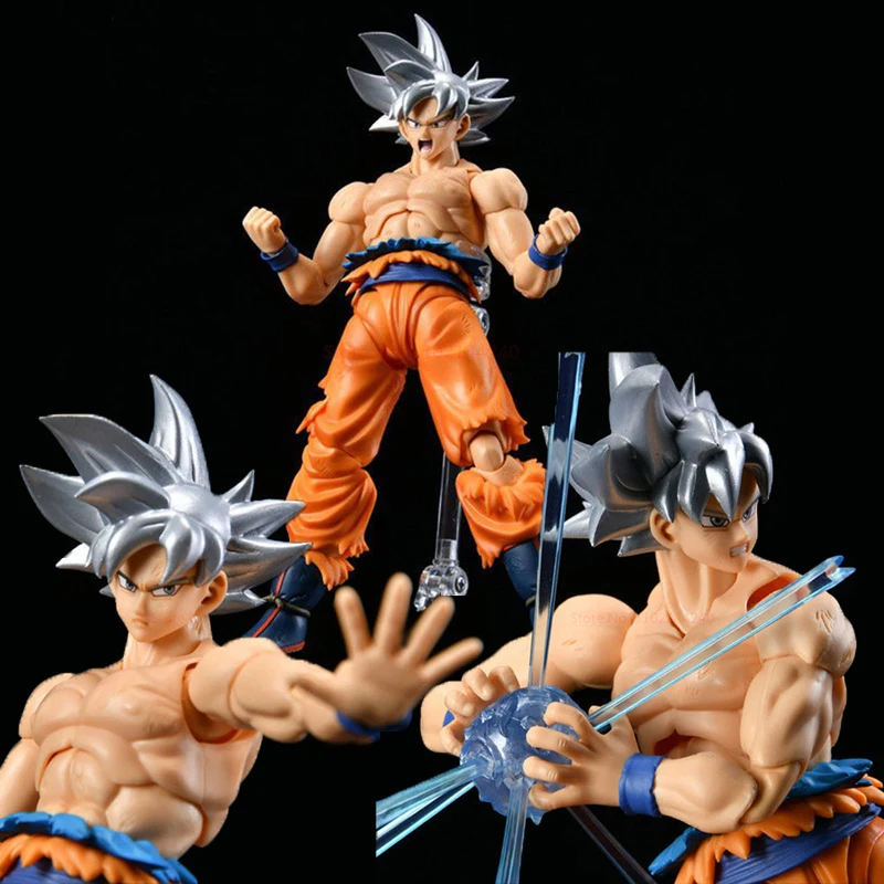 Dragon Ball Z Son Goku Anime Figure, Cabelos brancos e cabelos pretos,  Boneca Modelo Colecionável, Decorar Mesa, Aniversário, Brinquedo Presente  de Natal