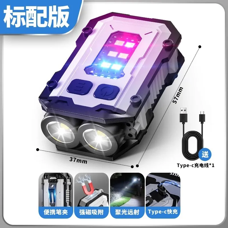 EDC التكتيكية مصباح يدوي المحمولة ضوء صغير في الهو...