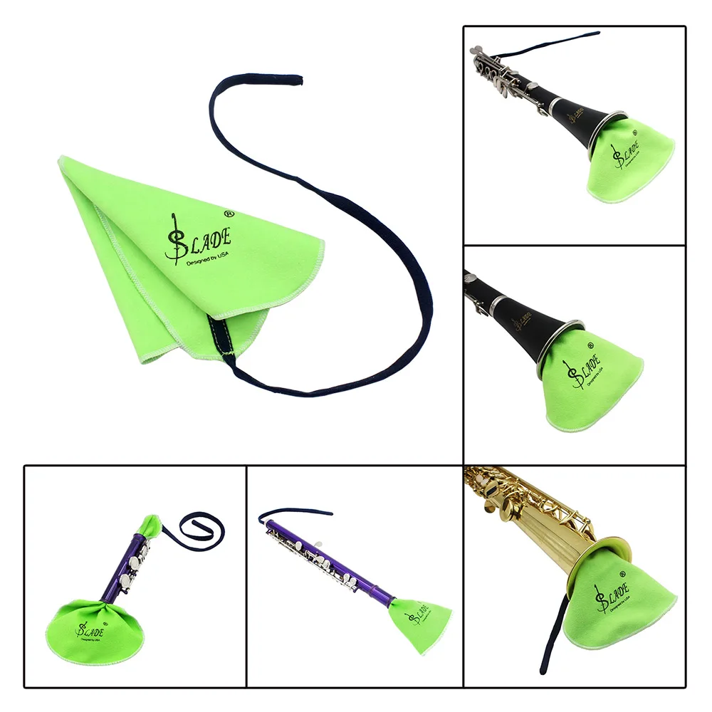 1Pcs Saxophone Cleaning Cloth Piccolo Flute Clarinet Sax Wiping Cloth for Inside Tube 6 Color Woodwind Musical Instrument Parts