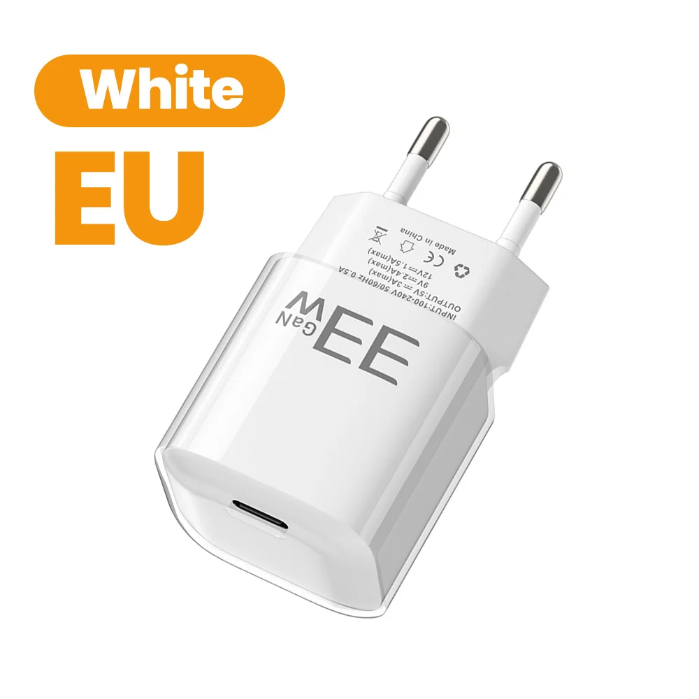 Compact PD33W Fast Charging USB-C Charger Adapter