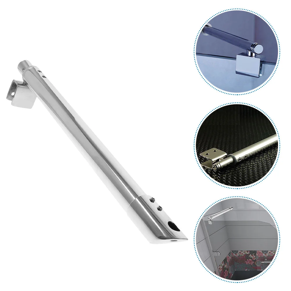 

Door Pull Rod Glass Panel Glass Door Pull Rod Frameless Shower Support Bar Panel Brackets Bathroom Hardware Fixed Bracket