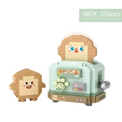 Compact DIY Toaster TV Set Brick Puzzle Toy (No box)