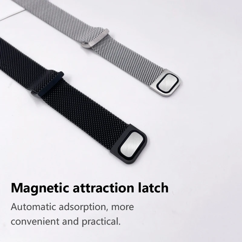 Milanese Magnetic Loop Metal Strap with TPU Soft Screen Protector