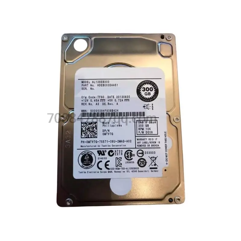

original 100% authentique AL13SEB300 300G 2.5 10K SAS 0MTV7G