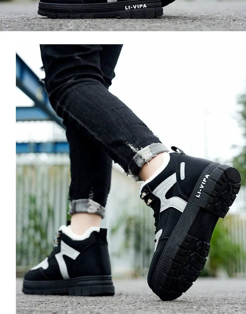 Winterstiefel, Plateauschuhe mit Absatz, warme Baumwollisolierung für die Freizeit_voghion.com