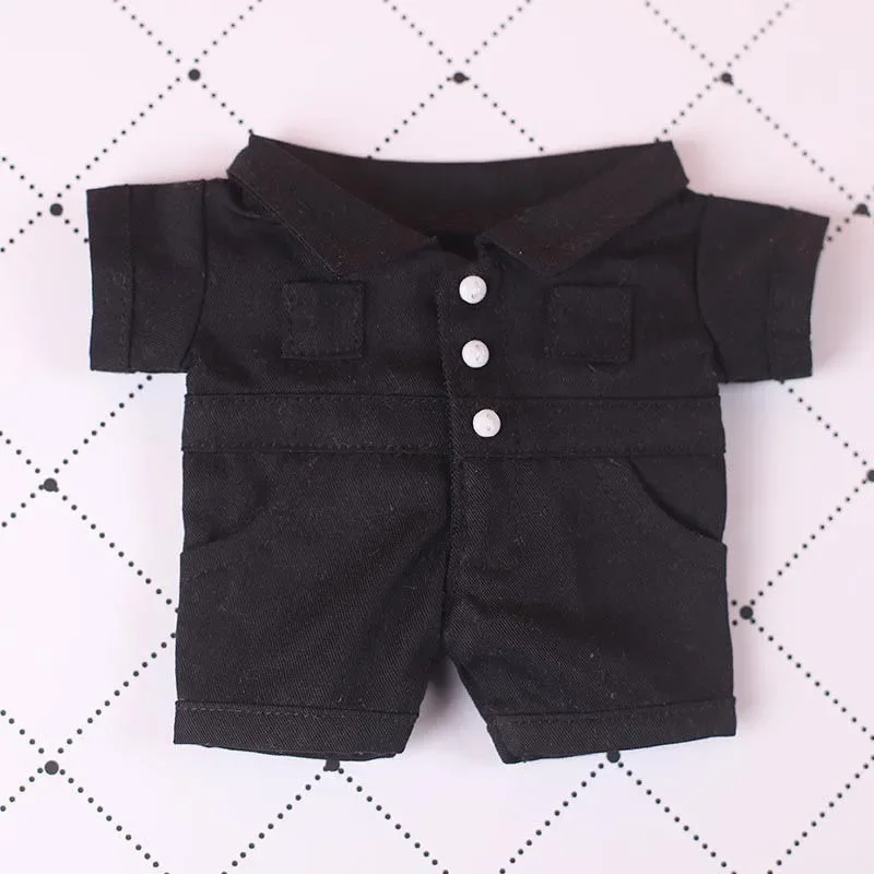 20cm baby clothes handsome cool guy one-piece 20cm cotton baby clothes overalls baby clothes one-piece 6