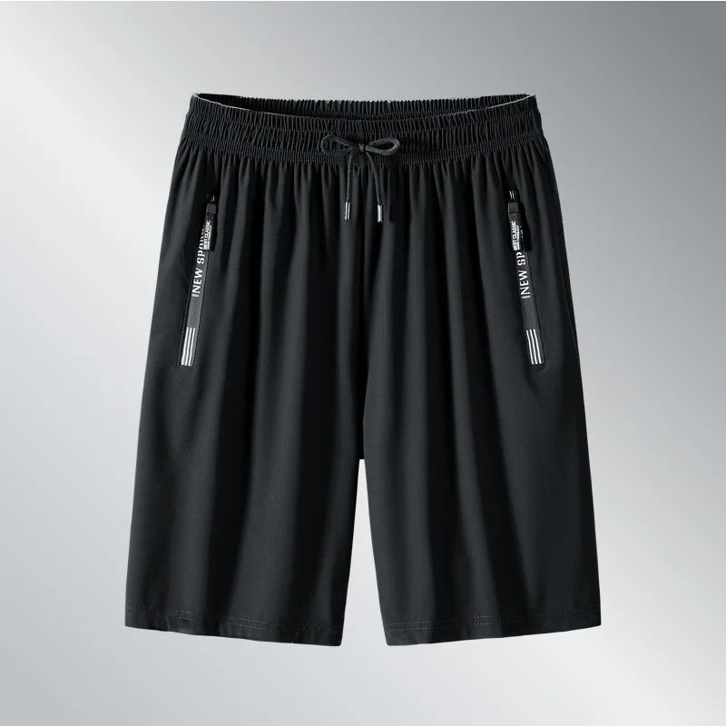 

5-point Pants Men's Summer Large Medium Pants Thin Ice Silk Casual Pants Loose Fashion Brand Straight Tube Shorts Men