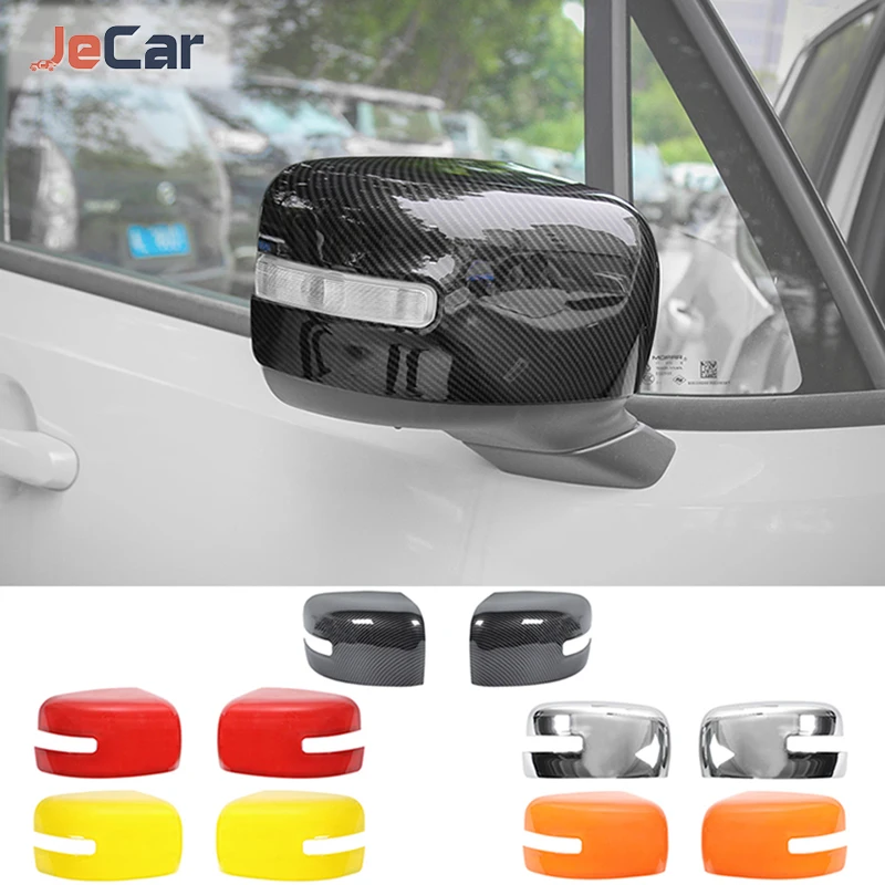 JeCar ABS Rearview Mirror Cover Cap Shell Decoration Stickers Protector