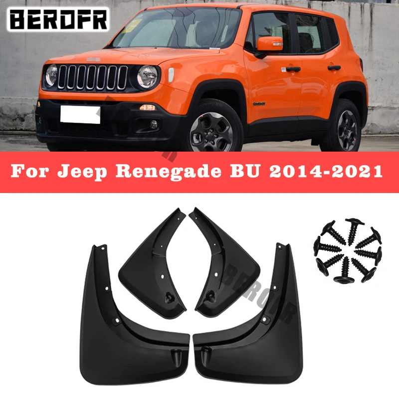 

4 шт./комплект, зеркальные Брызговики для Jeep Renegade BU 2014-2021 2015 2016
