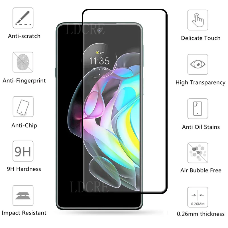 Universal 4-in-1 Tempered Glass Screen and Lens Protector - HD Full Coverage