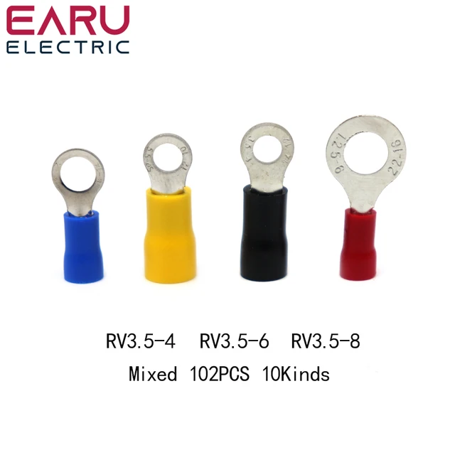 Rv Ring Terminal Electrical Crimp Connector  Electrical Terminals Cable  Ring - Terminals - Aliexpress