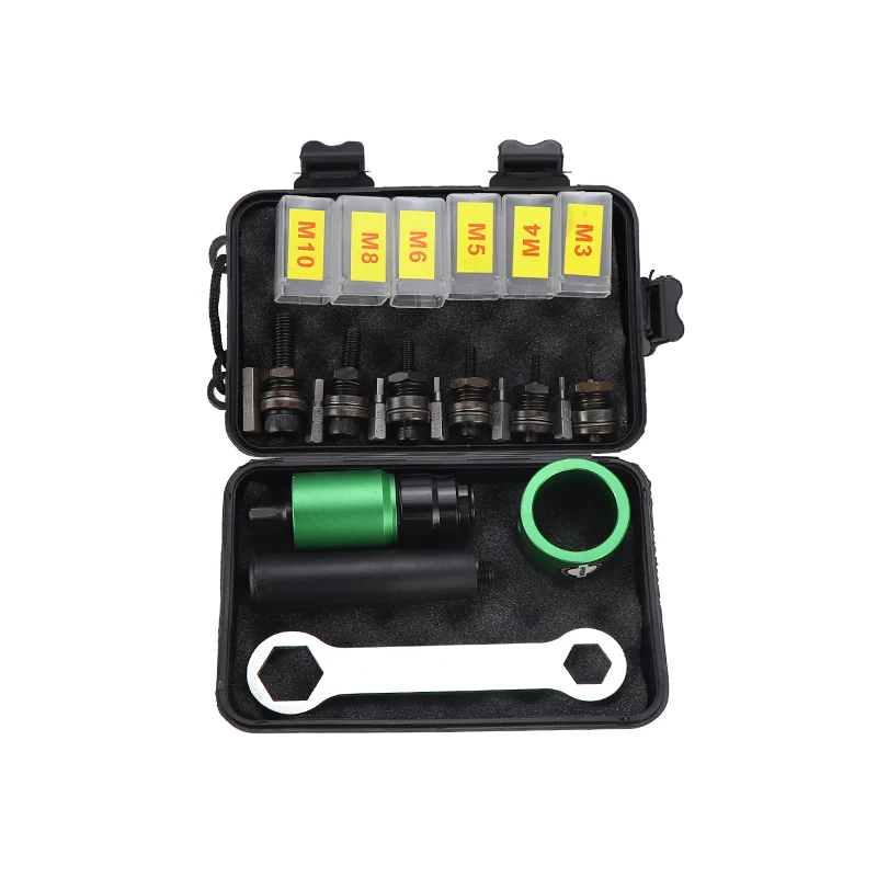 M3M4M5M6M8 Electric Rivet Gun Rivet Nut Gun Drill Bit Adapter Insert Nut Pull Riveting Tool For Electric Drill/Hand Wrench