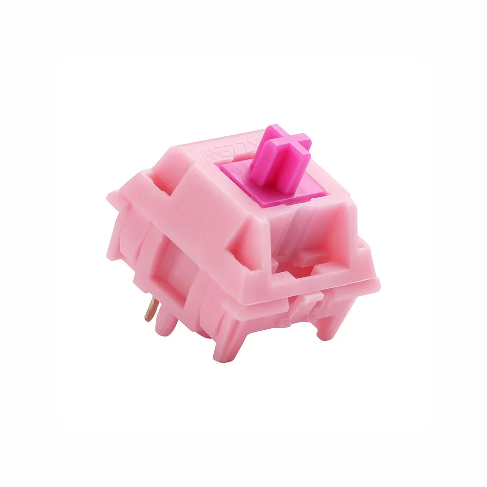 Розовая Бесшумная линейная Механическая RGB клавиатура газzew Gum Boba