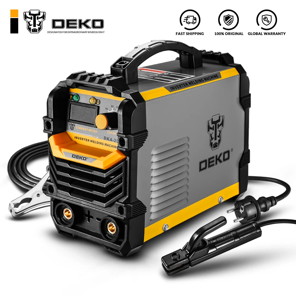 DEKO DKA Series DC Inverter ARC Welder 220V IGBT MMA Welding Machine 120/160/200/250 Amp for Home Beginner Lightweight Efficient