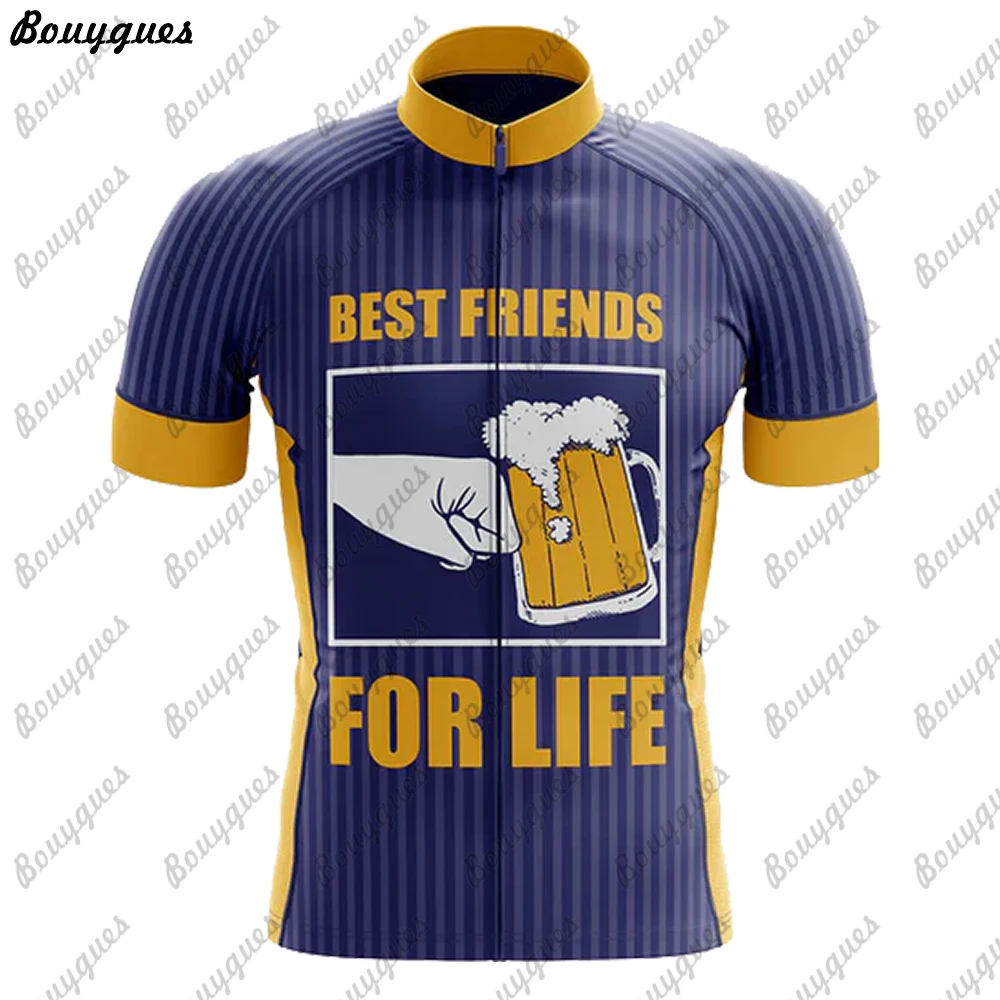 New Beer Team Men Cycling Jersey MTB Maillot Bike Shirt Downhill Jersey High Quality Pro Team Tricota Mountain Bicycle Clothing