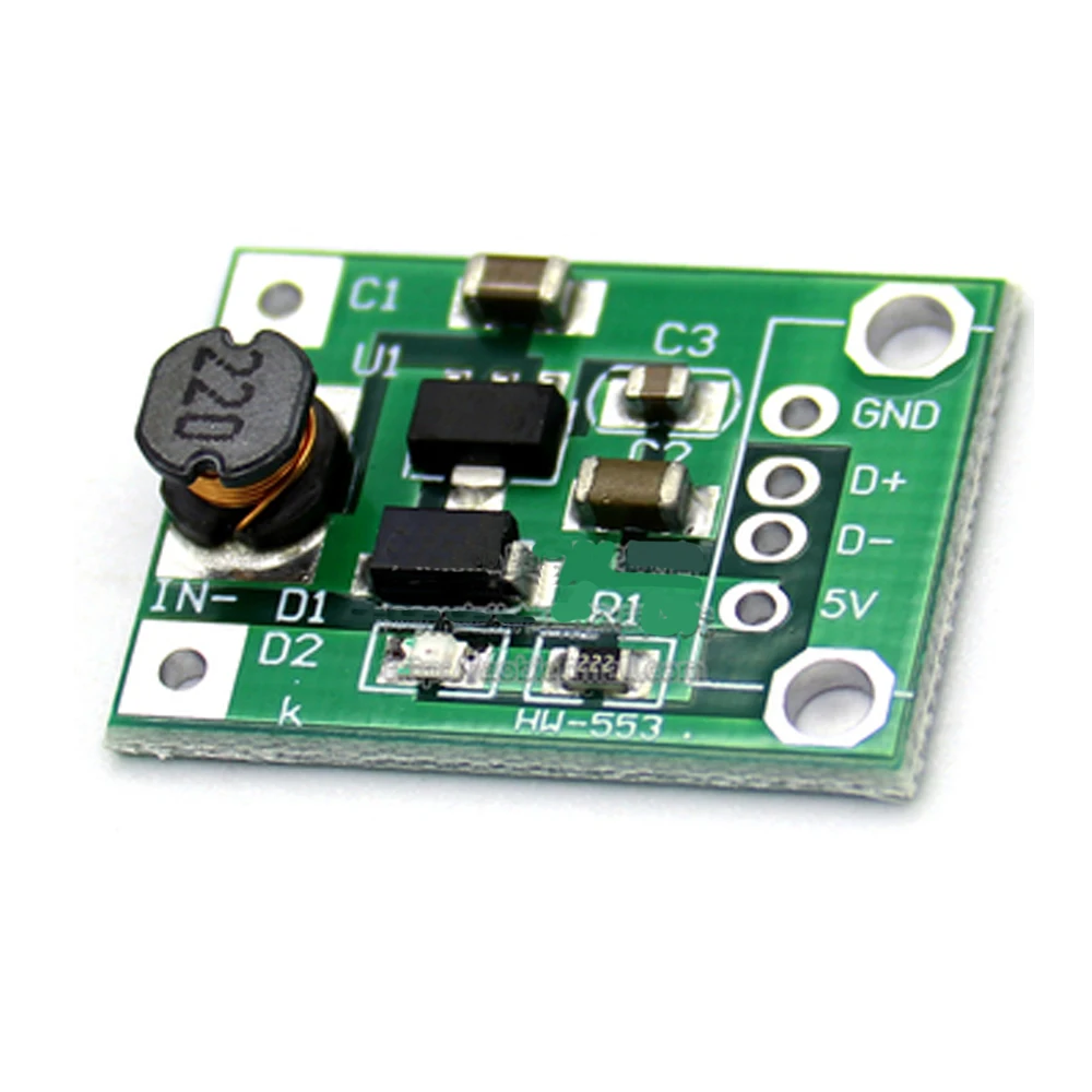 

1PCS DC-DC Converter Step Up Module 1-5V to 5V 500mA Power Module DC-DC Booster Boost Buck Voltage Regulator