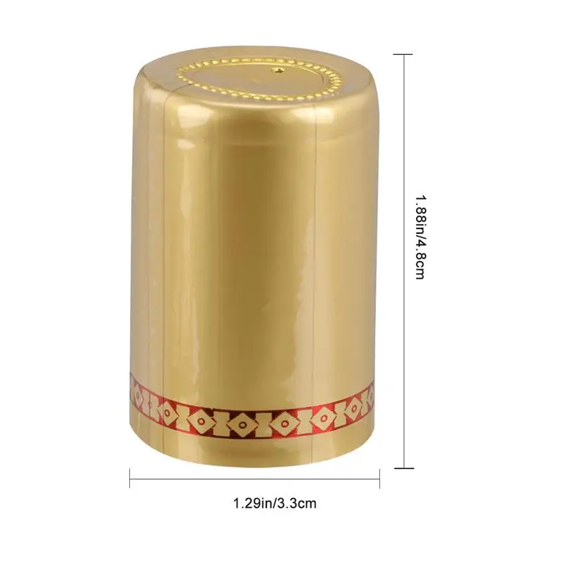 Red Wine Sealed Cover Bottle Heat Shrinkable Bottle Cover Wine Shrink Top For Accessories 100pcs 33mm heat shrinkable wine bottle cap