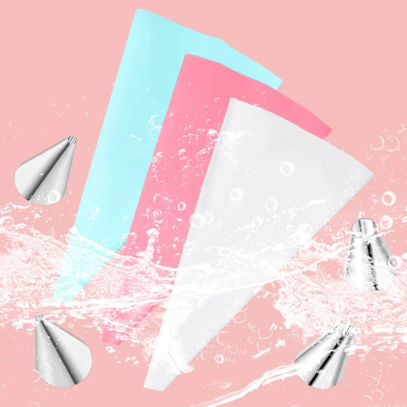 14/29 Pcs cake decorating tip set cake icing nozzles baking nozzle set cake decorating nozzle set pastry bag set Cream Nozzles Set Kitchen Bakery Cake Icing Piping Cream Cake Decorating Tools Accessories Reusable Pastry Bags