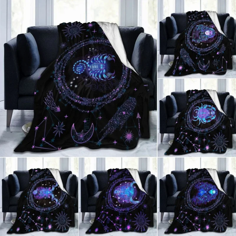 

Scorpio Throw Blanket Flannel Constellations Blanket Warm Super Soft 12 Horoscope Astrology Throw Blankets Constellation Theme