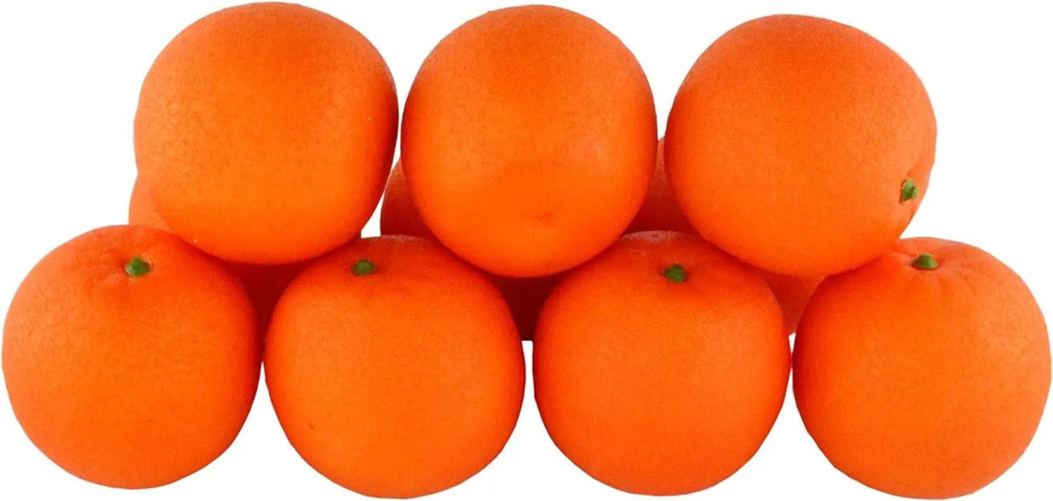 Artificial Lifelike Simulation Orange Set 10Pcs Fake Fruit House Kitchen Party Decoration