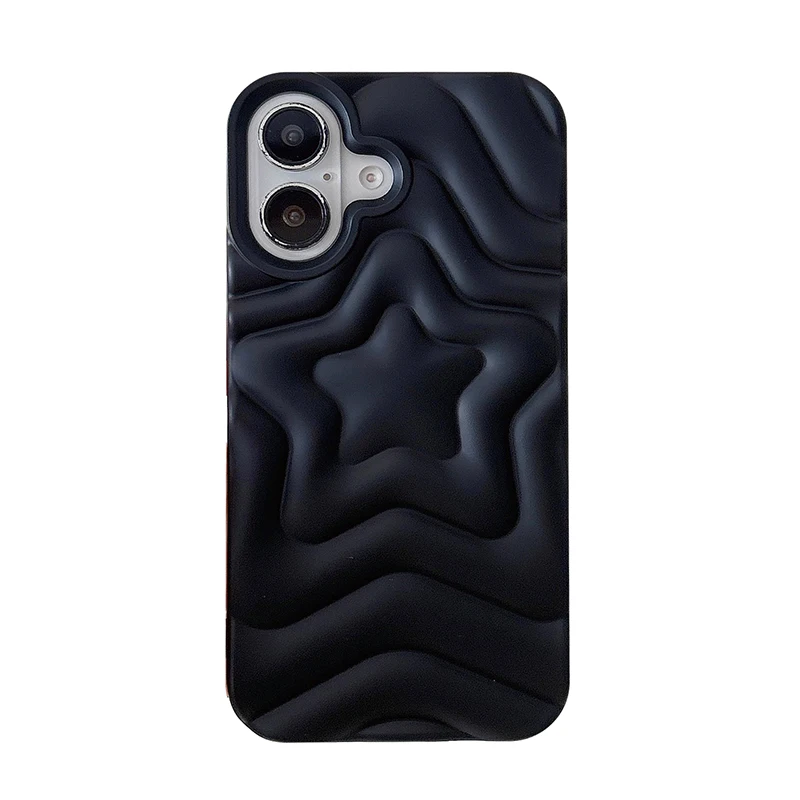 Silver Gradient Star Bling TPU Phone Case - Plating Silicone Back Cover