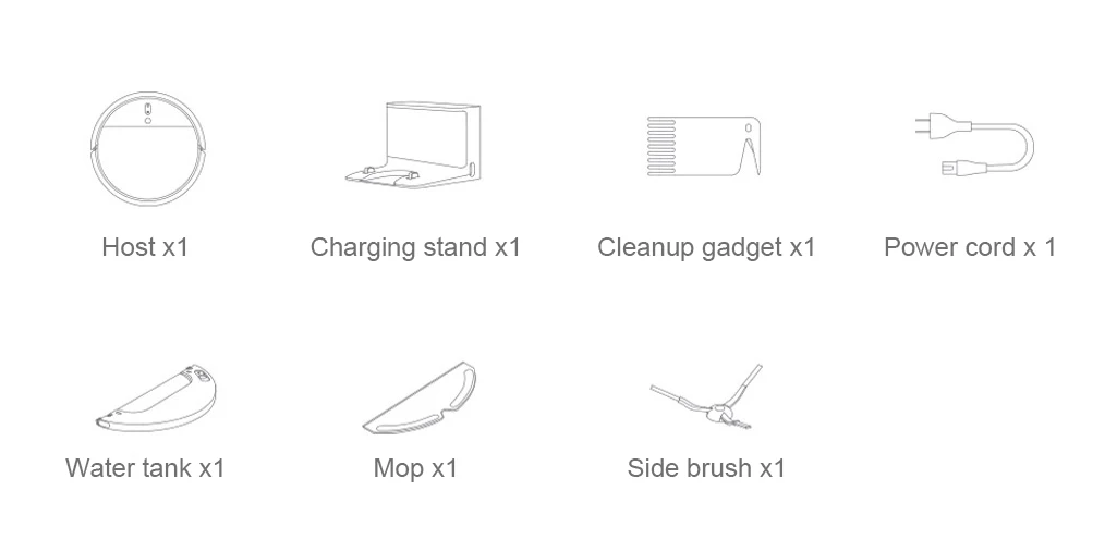 Xiaomi Mijia Robot Vacuum Cleaner 1C STYTJ01ZHM Home Automatic Dust Cleaner App Control description image 5