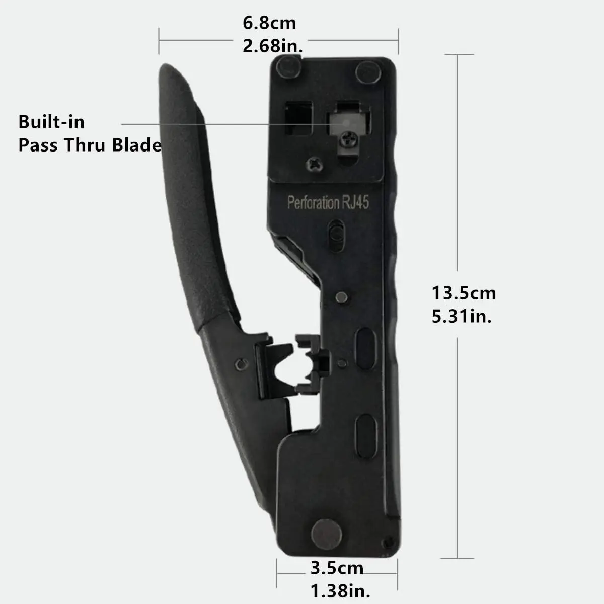 Multi Functional Tools Electrician Tools Cat5 Cat6 Cat7 Pass Through Crimper RJ45 RJ12 RJ11 Network Connectors