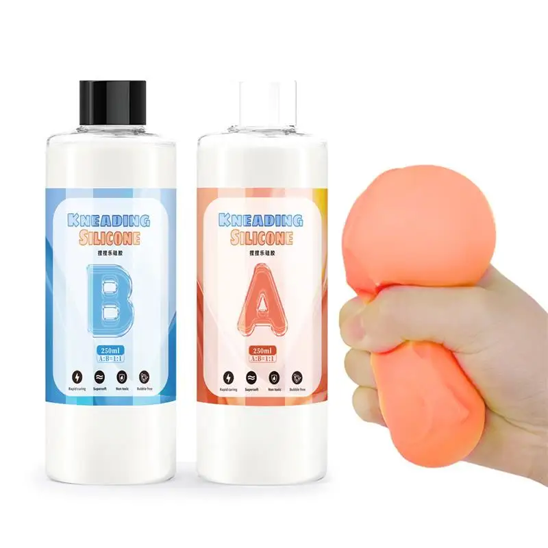 Description Picture 3 of item1:1 AB Epoxy Resin Glue Squishy Gel Kneading Extra Soft Liquid Silicone Mold Decompression Toys Gift Squeezing Toy Resin Glue