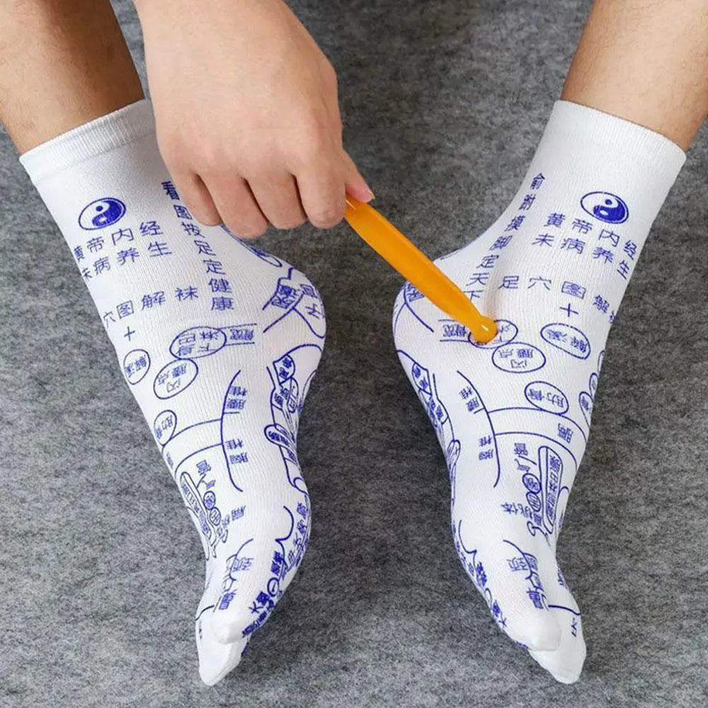 

Massage Relieve Tired Feet Socks Acupressure Foot Massager Reflexology Socks Foot Point Tool Physiotherapy Sock for Unsex L7Q3