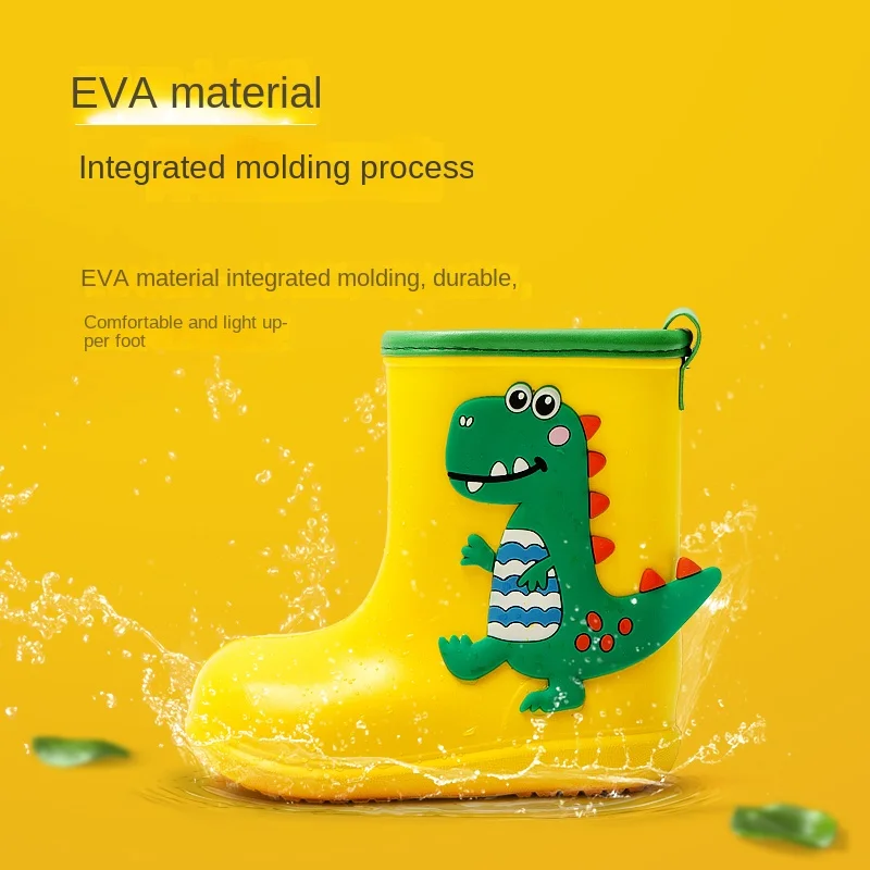Children Boots Baby Boys Girl EVA Non-slip Outdoor Cartoon Dinosaur Rain boots for Kids Waterproof Shoes children boots