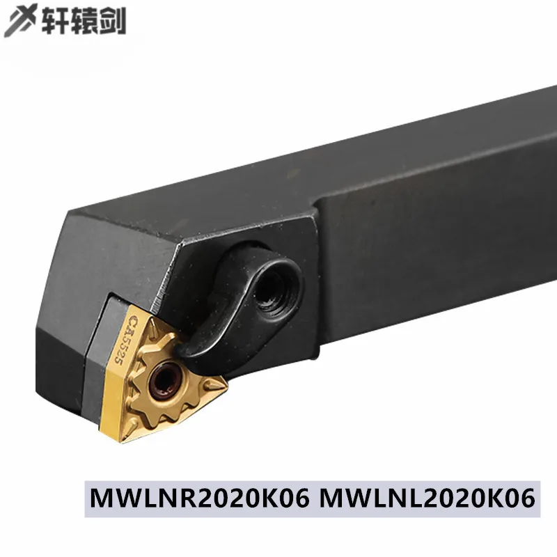 

MWLNR 2020K06 2020K08 mwlnl2020k06вольфрамовая сталь ударопрочный цилиндрический инструмент вращающийся токарный инструмент держатель инструмента для WNMG вставки