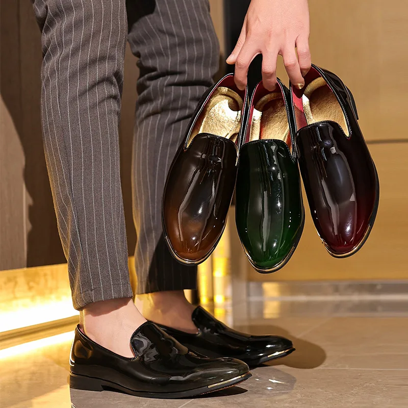 black patent leather mens dress shoes